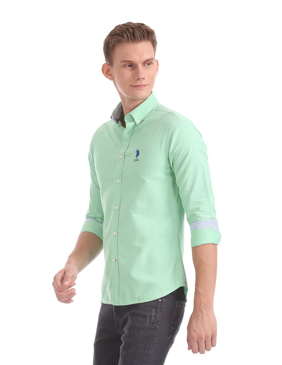 U.S. Polo Assn. Men Casual Wear Solid Shirt